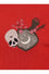 Collectif Chrissie Witches Garden Knit Top Jumper in Red