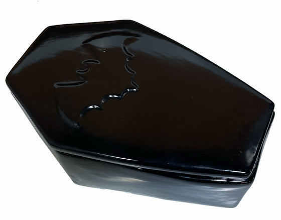 Sourpuss Coffin Stash Box in Black