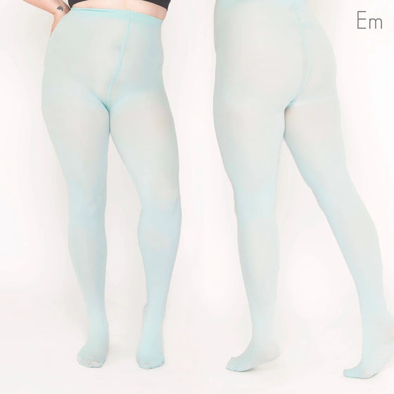 Pamela Mann Hosiery Curvy Super-Stretch 50 Denier Tights in Eggshell Blue