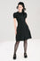Hell Bunny Catherine Mid Dress in Classic Black
