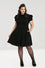 Hell Bunny Catherine Mid Dress in Classic Black