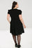 Hell Bunny Catherine Mid Dress in Classic Black
