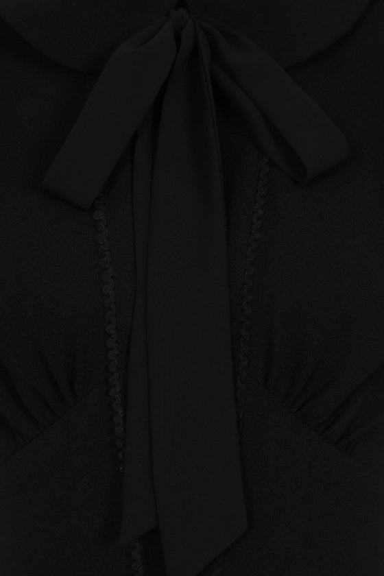 Hell Bunny Catherine Mid Dress in Classic Black