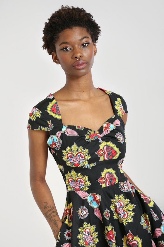 Hell Bunny Amias 50's Dress Hearts