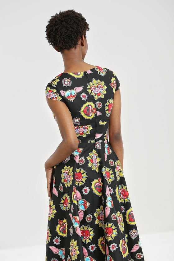 Hell Bunny Amias 50's Dress Hearts