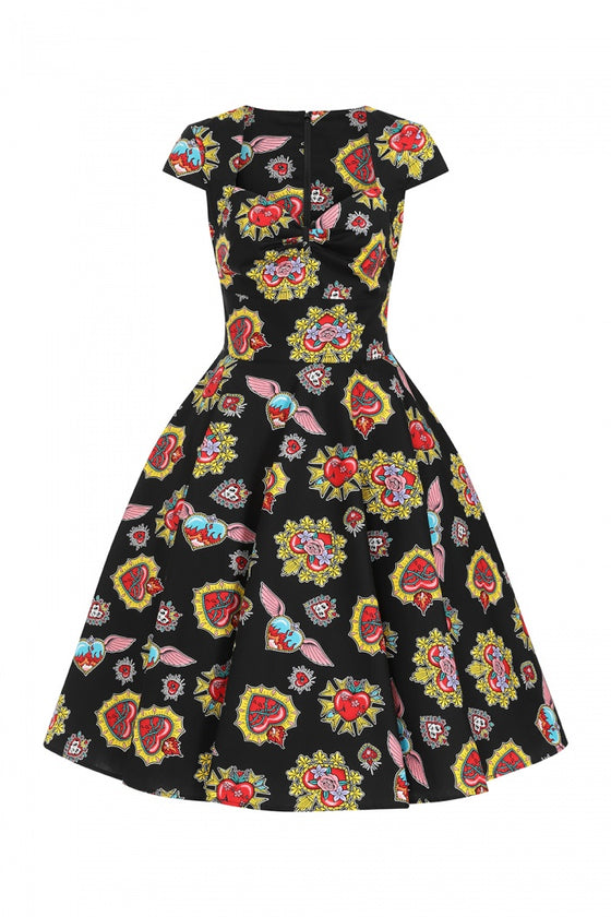 Hell Bunny Amias 50's Dress Hearts