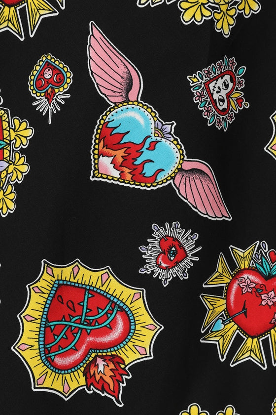 Hell Bunny Amias 50's Dress Hearts