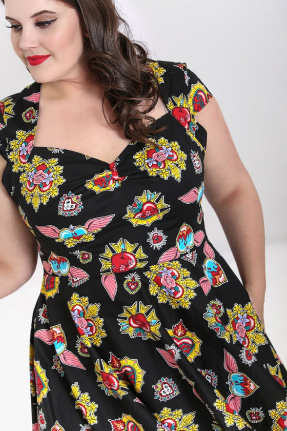 Hell Bunny Amias 50's Dress Hearts