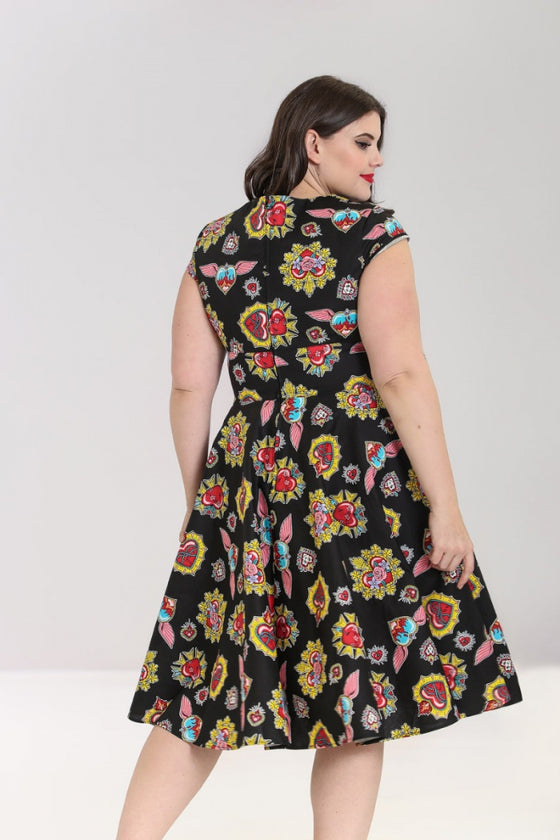 Hell Bunny Amias 50's Dress Hearts