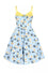 Hell Bunny Daisy Mid Dress Floral Light Blue