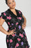 Hell Bunny Eloise Mini Dress Floral Print with Webs