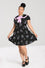 Hell Bunny Merry Mini Dress Statement Collar Christmas