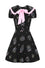 Hell Bunny Merry Mini Dress Statement Collar Christmas