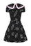 Hell Bunny Merry Mini Dress Statement Collar Christmas