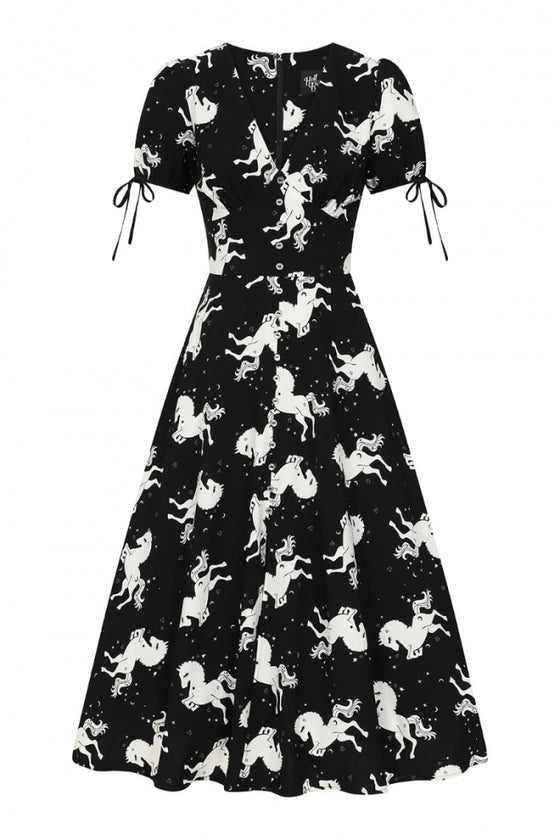 Hell Bunny Sullivan Maxi Dress Cute Horse Print