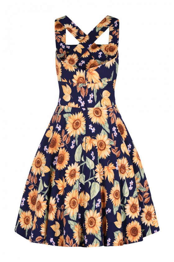 Hell Bunny Sunflower Pinafore Dress