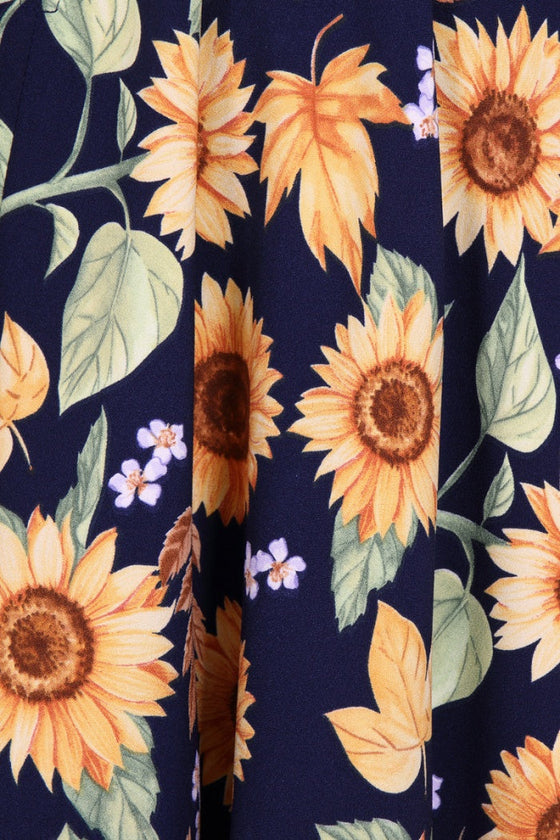 Hell Bunny Sunflower Pinafore Dress