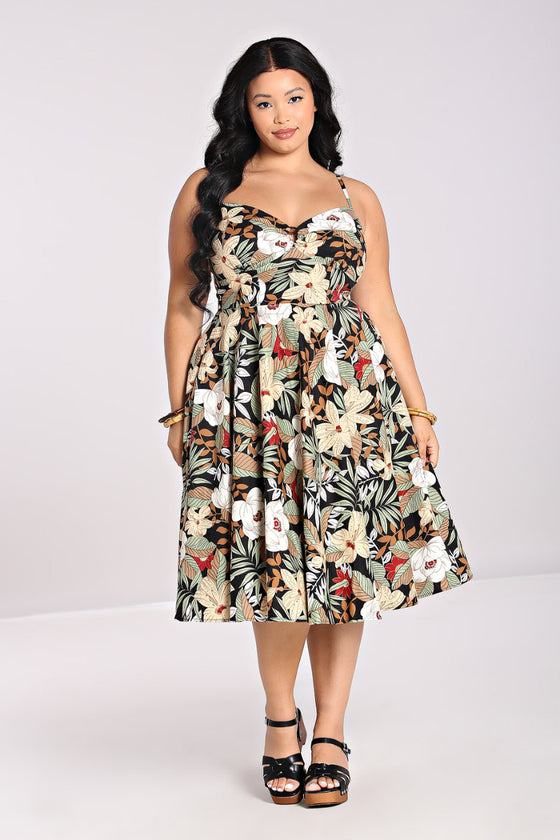 Hell Bunny Adelaida Dress Retro Floral