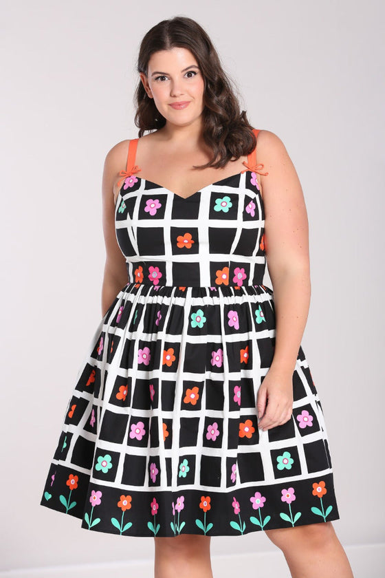 Hell Bunny Oopsie Daisie Knee Dress