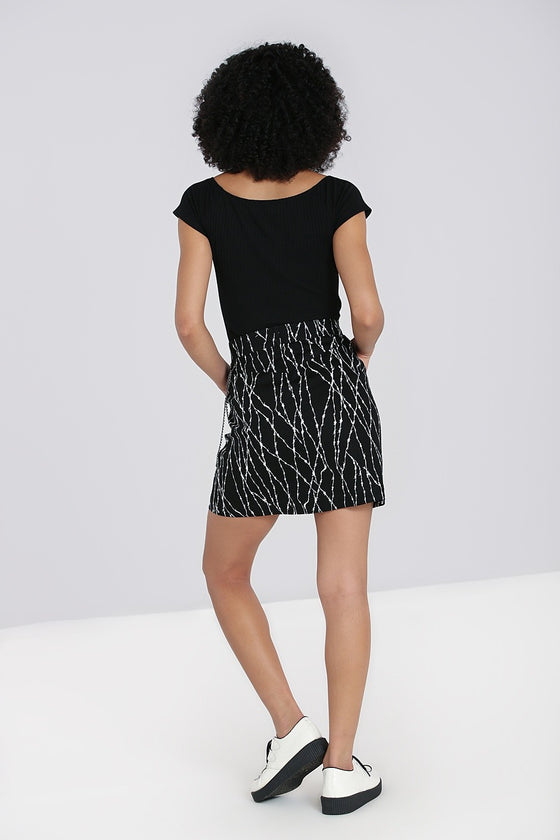 Hell Bunny Barbed Wire Mini Skirt