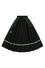 Hell Bunny Miss Muffet 50's Skirt in Black with Green Trims