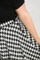 Hell Bunny Blake Skirt Houndstooth Button Feature