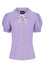 Hell Bunny Calliste Blouse in Lavender