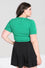 Hell Bunny Bat Knitted Top in Green