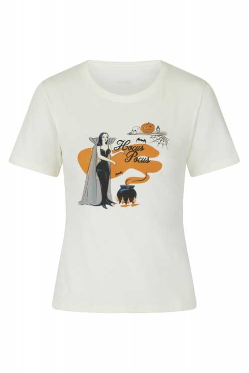 Collectif Hocus Pocus T-Shirt in Cream