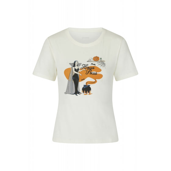 Collectif Hocus Pocus T-Shirt in Cream