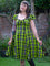 Collectif Mimi Swing Dress in Frogs Breath Tartan