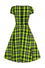 Collectif Mimi Swing Dress in Frogs Breath Tartan