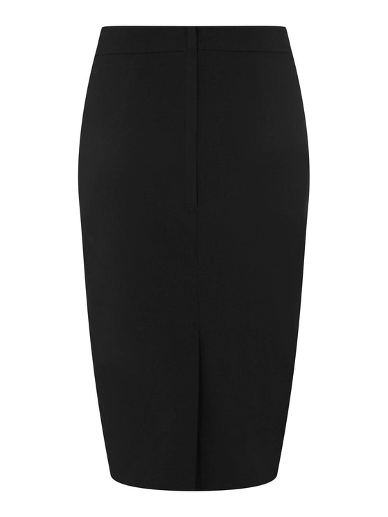 Collectif Polly Bengaline Pencil Skirt in Black