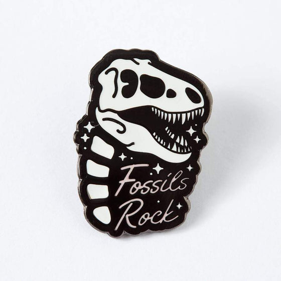 Punky Pins Fossils Rock Enamel Pin