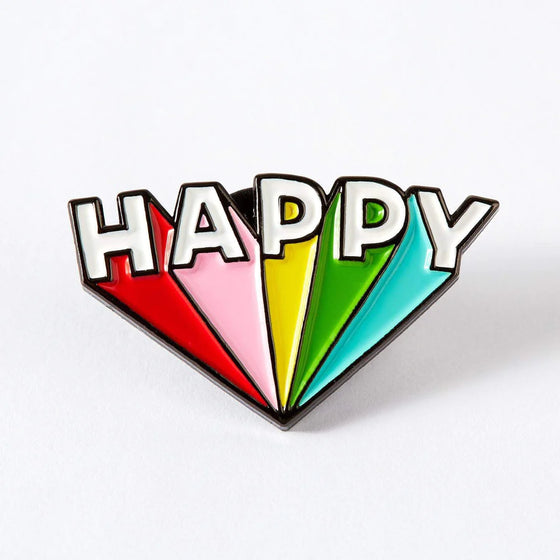 Punky Pins Happy Enamel Pin