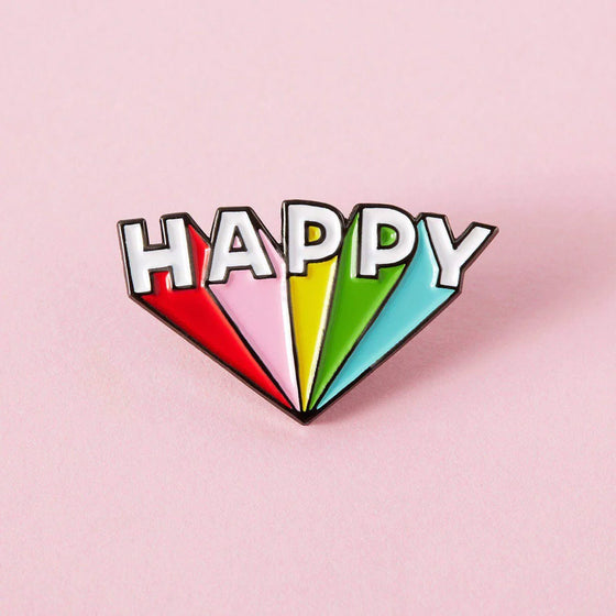 Punky Pins Happy Enamel Pin