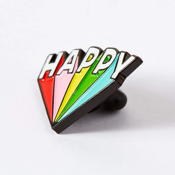 Punky Pins Happy Enamel Pin