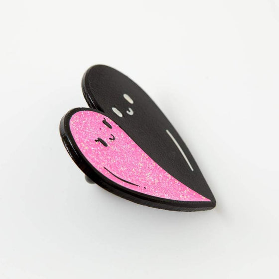 Punky Pins Heart Ghosts Enamel Pin Halloween