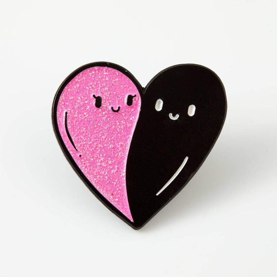 Punky Pins Heart Ghosts Enamel Pin Halloween