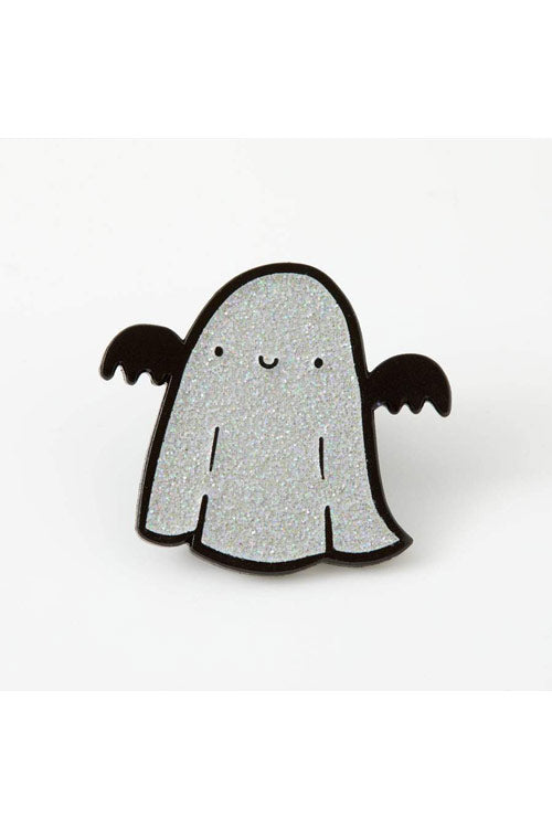 Punky Pins Sparkle Ghost Enamel Pin Halloween