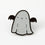 Punky Pins Sparkle Ghost Enamel Pin Halloween