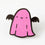 Punky Pins Sparkle Ghost Enamel Pin Pink Halloween Limited Edition