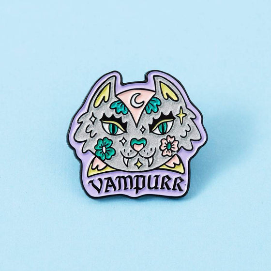 Punky Pins Vampurr Sparkle Enamel Pin Halloween