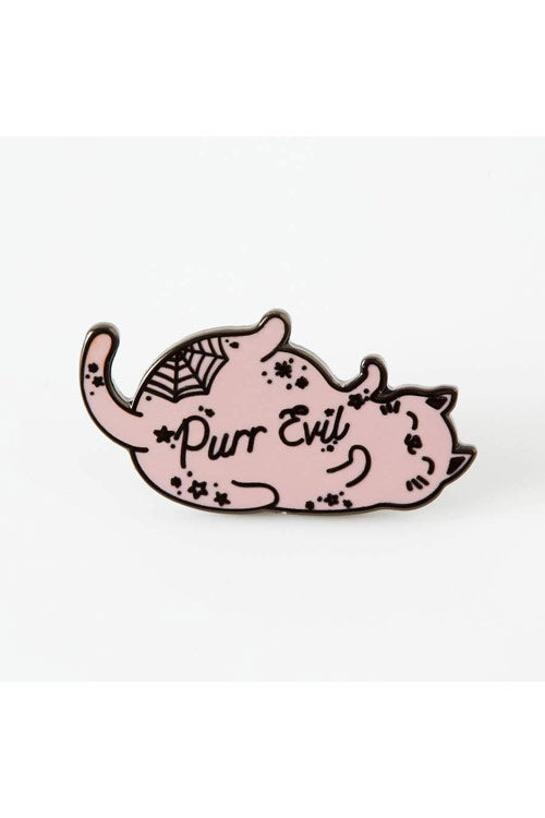 Punky Pins Purr Evil Enamel Pin