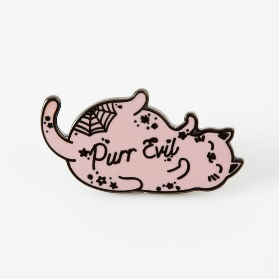 Punky Pins Purr Evil Enamel Pin