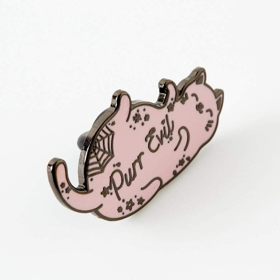 Punky Pins Purr Evil Enamel Pin