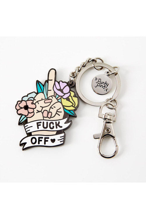 Punky Pins F*ck Off Keyring