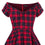 Dolly & Dotty Lily Swing Dress in Red Tartan Christmas