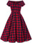 Dolly & Dotty Lily Swing Dress in Red Tartan Christmas