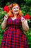Dolly & Dotty Lily Swing Dress in Red Tartan Christmas